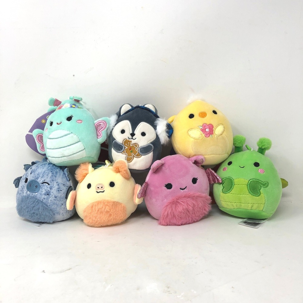 Squishmallows 3.5" Plush Clip Lot 7 Halloween Easter Holiday